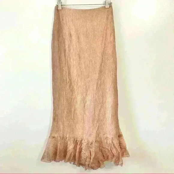 Pronovias Barcelona Black & Rose Gold Beaded Vintage Two Piece Shirt & Skirt Set - Picture 11 of 15